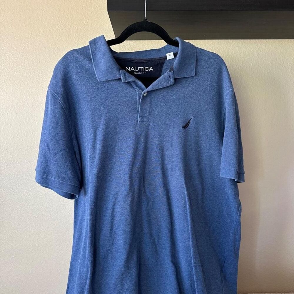 Nautica Men's Blue and Navy Polo-shirts